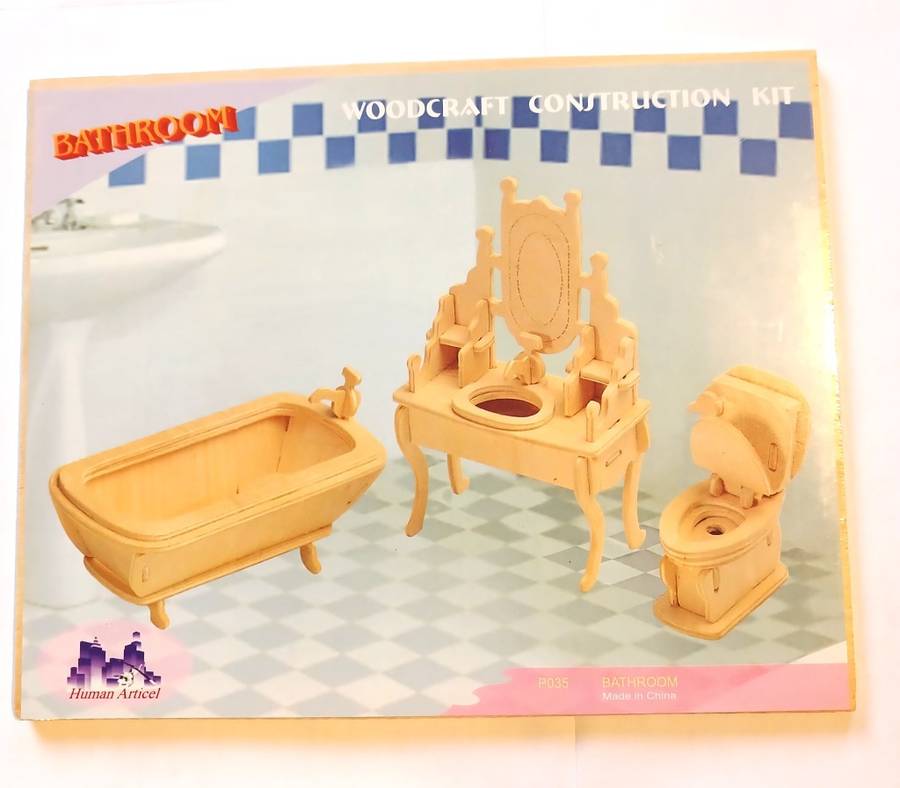 Dollhouse, Bathroom set DIY