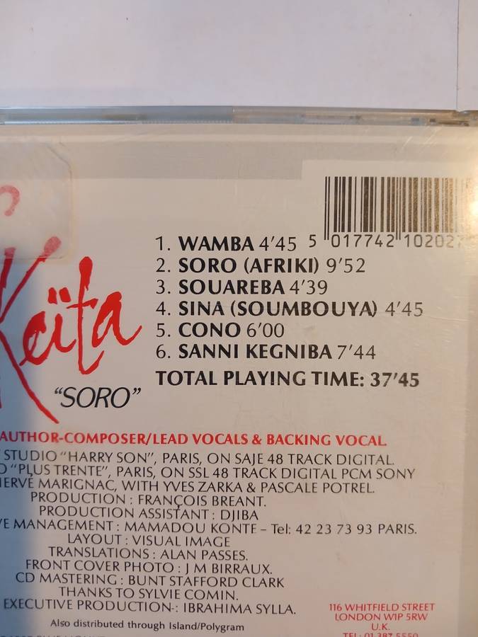 Salif Keita, Soro CD