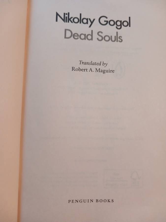 Dead Souls by Nikolay Gogol