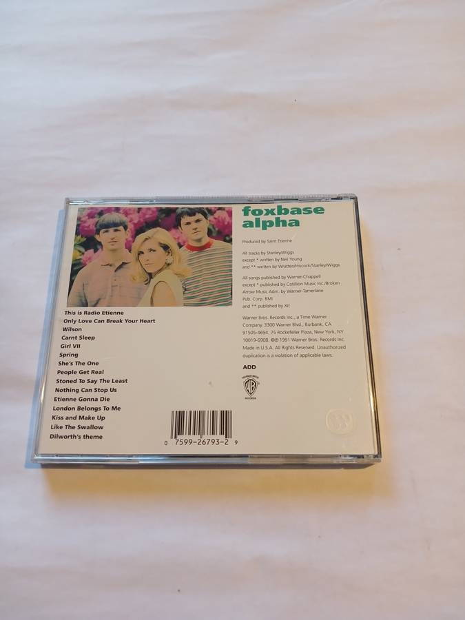 Saint Etienne, Fox Base Alpha CD, US
