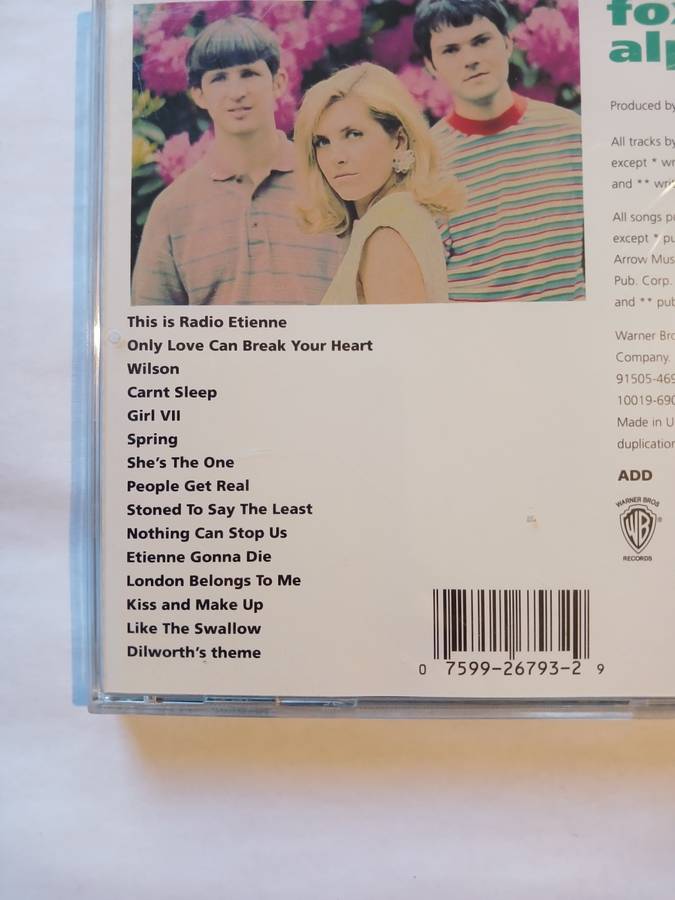 Saint Etienne, Fox Base Alpha CD, US