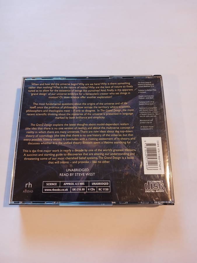 Stephen Hawking & Leonard Mlodinow, The Grand Design, Audiobook, 4 x CD