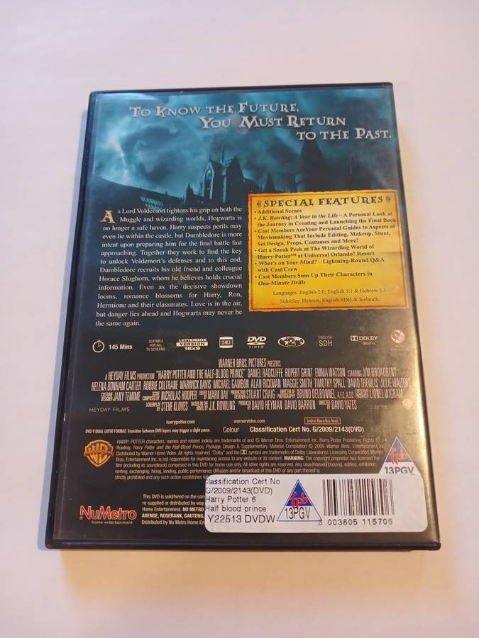 Harry Potter and the Half-Blood Prince DVD