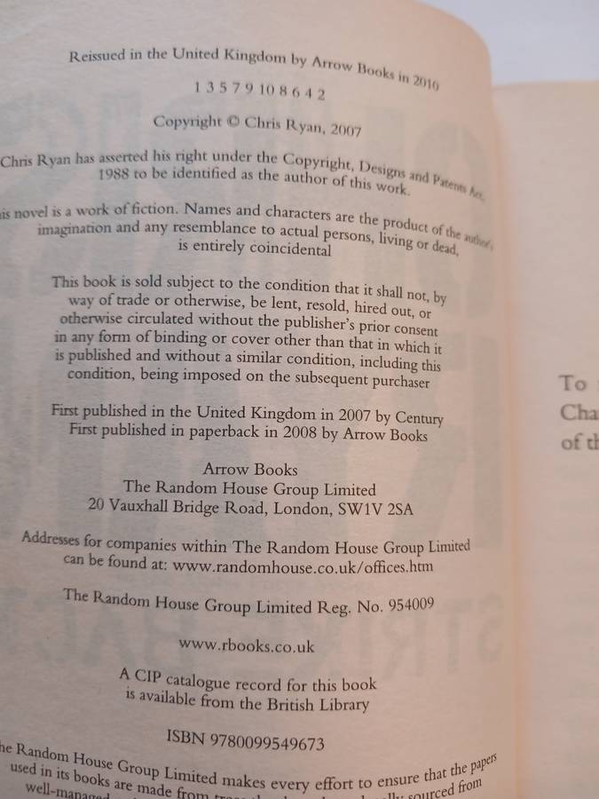 Strike Back by Chris Ryan