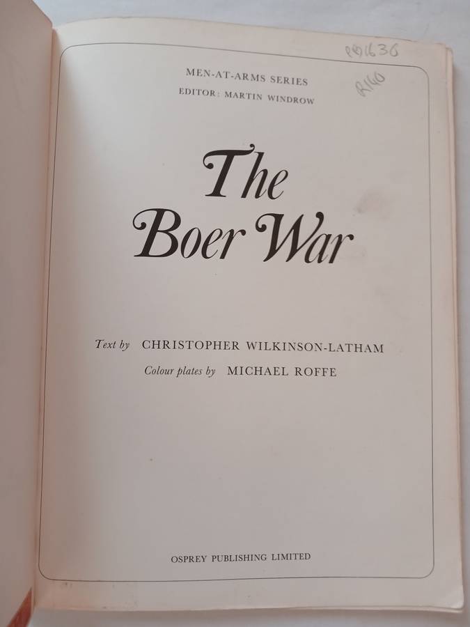 The Boer War, Osprey: Men-At-Arms Series