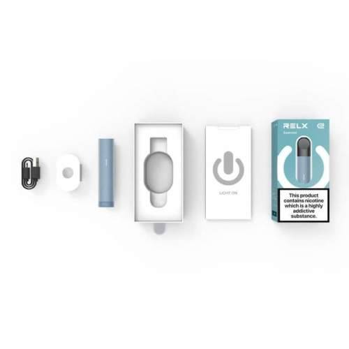 RELX Essential Vape Device - Steel Blue