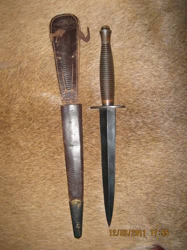 Vintage Fairbairn Sykes 3rd Pat. post WW2