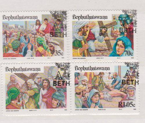 Bop 1993 S.A.C.C. 294-297 "Easter Stamps"  (11th series)  Set of 4 C.T.O.