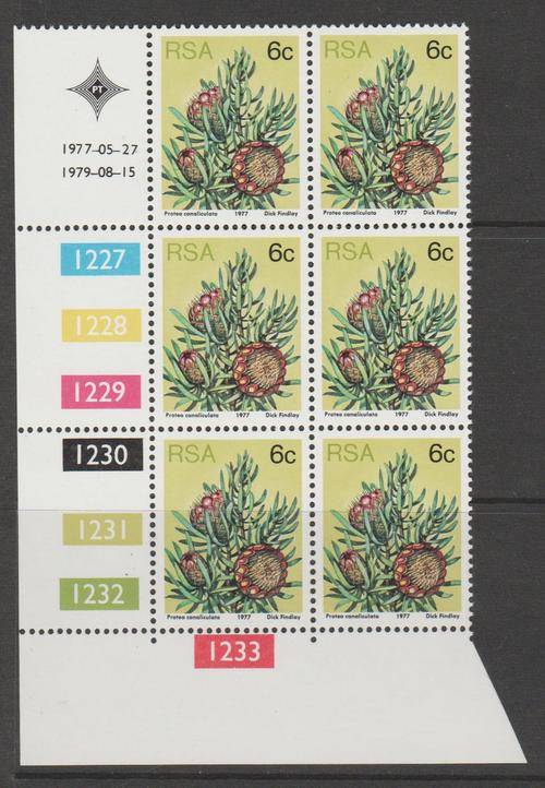 S.A. 3rd Definitive" One Control Block (6c) M.N.H. (as per scan)