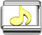 Italian Charm Links - Music Note