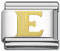 Italian Charm Links - Letter E