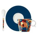 Ritzenhoff Coffee Cup Set - Blue & Brown