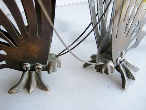 Brass Butterflies - set of  2