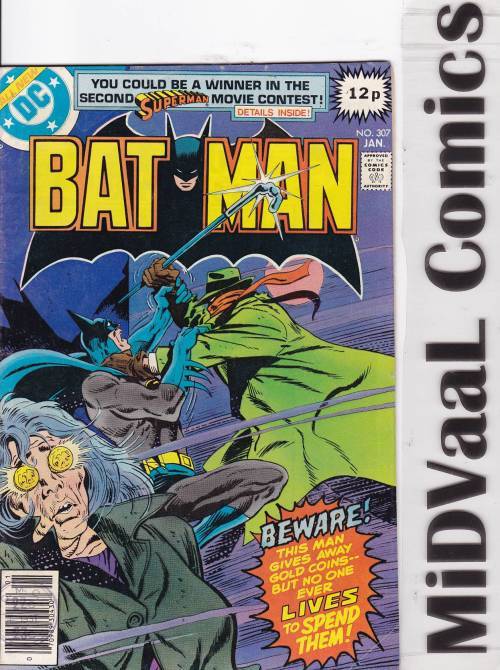 Batman Issue # 307 Jan