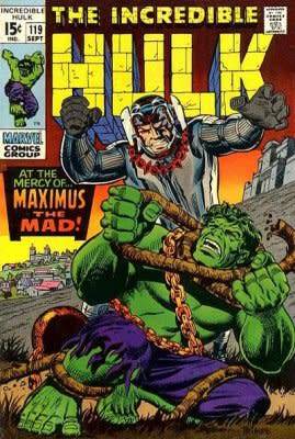 The Incredible Hulk Issue # 119 CONDT VERY GOOD/FINE  "At the Mercy of -- Maximus the Mad!"