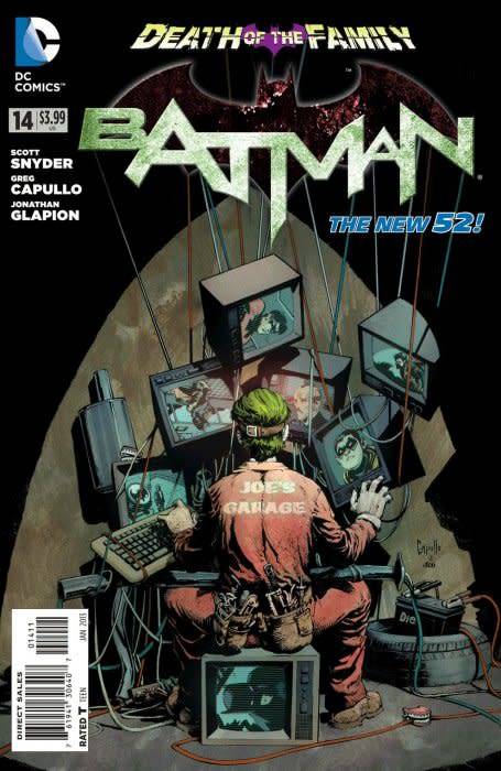 Batman Issue # 14 Joker Pt.2  "Funny Bones"  DEATH OF THE FAMILY CONTINUES.