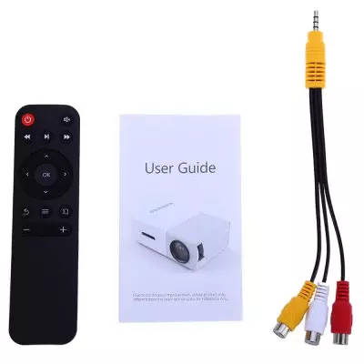 YG - 300 LCD Projector - EU PLUG YELLOW - 400 - 600 Lumens 320 x 240 HDMI / USB / AV / CVBS