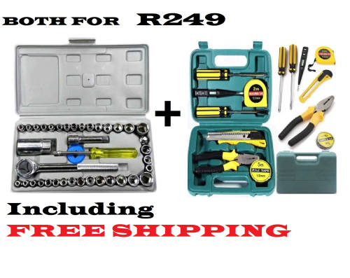 40 PIECE WRENCH SET AND 8 PIECE TOOLBOX SET