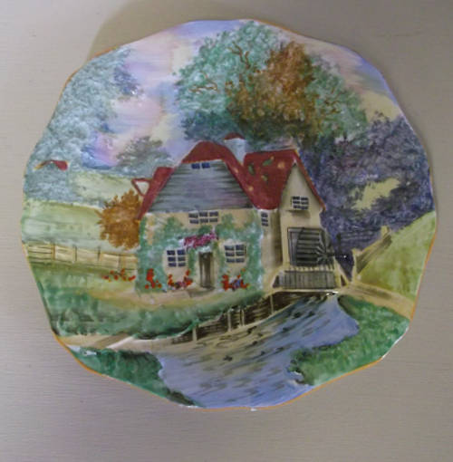Grimwades - Ye Olde Mill - High Relief Hand Painted Display Plate