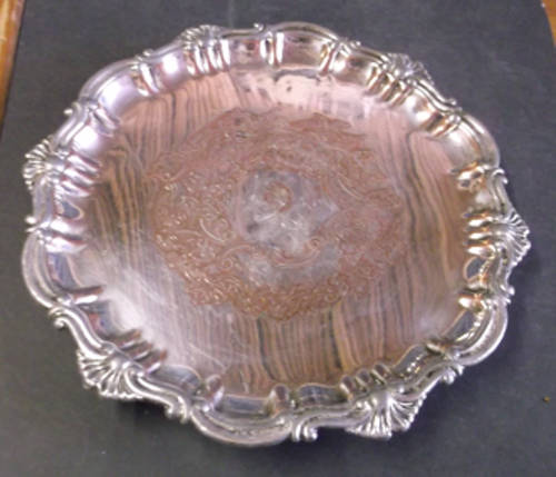 Vintage Metal Snack Plate