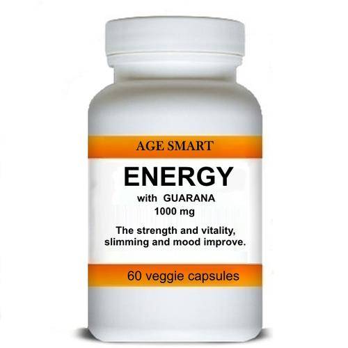 Age Smart Guarana 60 caps 1000mg.Strong SLIMMING. Source of ENERGY.Slimming! Post R45 upto 3 bottles