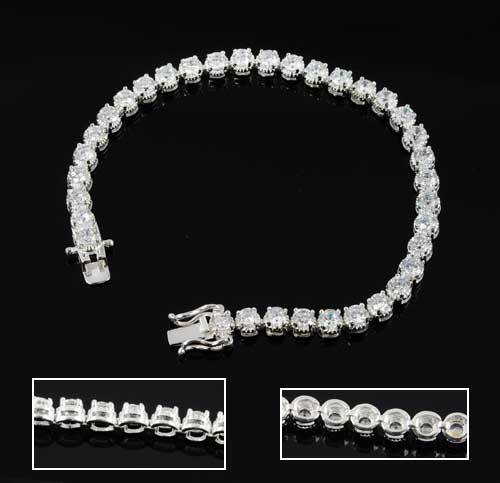 Sterling Silver EP Classic Tennis Bracelet