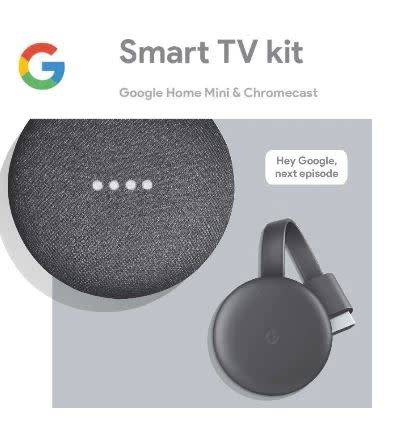 GOOGLE SMART TV KIT (HOME MINI & CHROMECAST) CHARCOAL