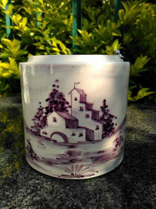 VINTAGE ITALIAN JAR - Hand Painted