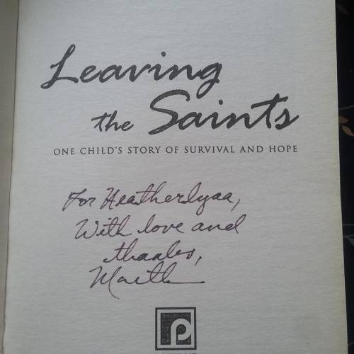 BECK, Martha - Leaving the Saints - [With message written by the author] - (Paperback)