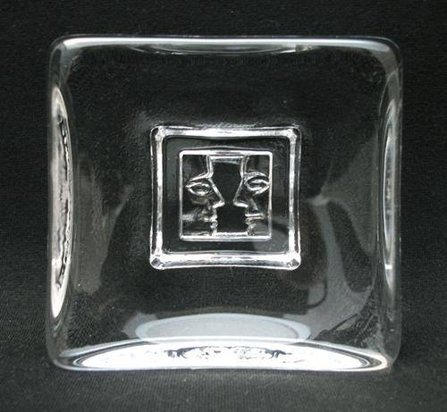 KOSTA BODA Glass Dish : Friday - (Was a Volvo gift to an important client)