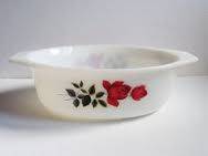 PYREX - Vintage JAJ June Rose Oval Casserole Dish