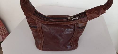 GENUINE LEATHER BROWN HANDBAG
