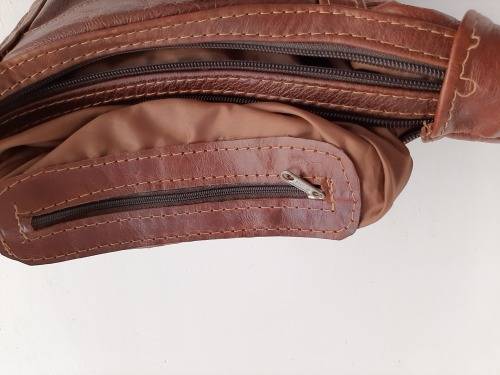 GENUINE LEATHER BROWN HANDBAG