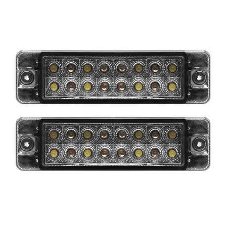 Smoked LED 2 Indicator Light Set Compatible with Volkswagen Golf 1