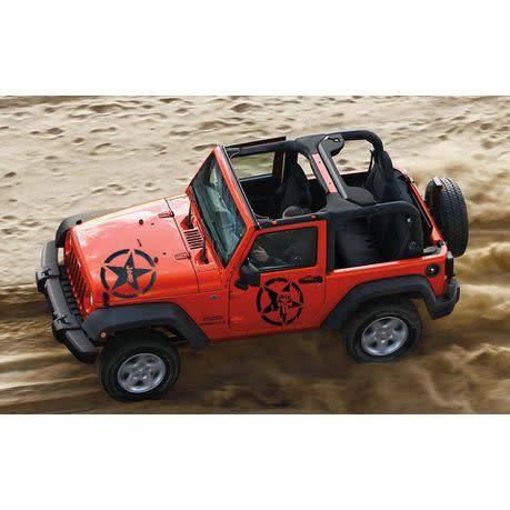 Decal Stickers Vinyl For SUV Bakkies Jeep FJ Cruiser - Jeep Star - 48cm