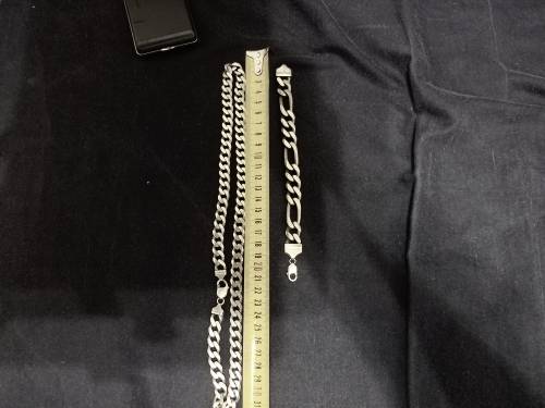 Genuine Silver Neck and Hand Chain