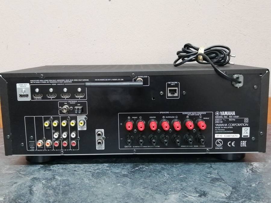 YAMAHA RX-V581 7.2CH AV RECEIVER