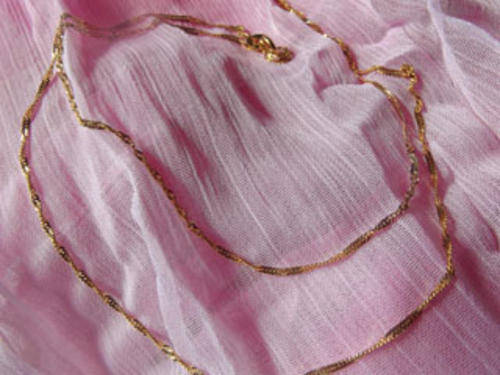 ***Genuine 9CT gold plain necklace***