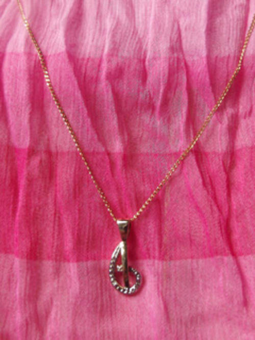 ***Genuine 9ct gold necklace with diamond pendant***