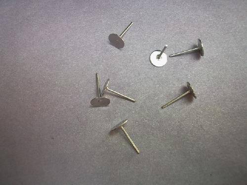 NICKEL EARRINGS FLAT BACKS 50PC-CHEAP COURIER DELIVERY