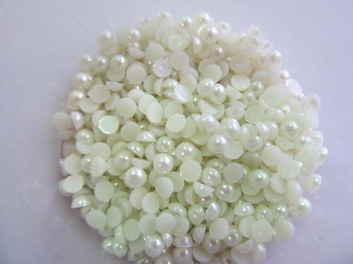 FLATBACK PEARLS BEIGE 50PC-CHEAP COURIER DELIVERY