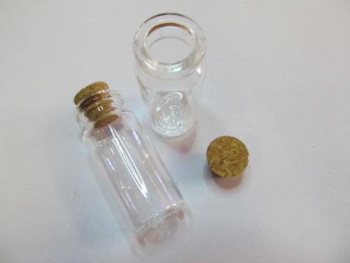 GLASS BOTTLE FOR MAKING PENDANT-1PC