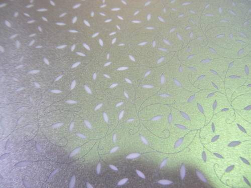 VELLUM 1PC SILVER DELICATE LEAF DESIGN -CHEAP COURIER DELIVERY