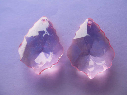 PINK TEARDROP ACRYLIC-2PC