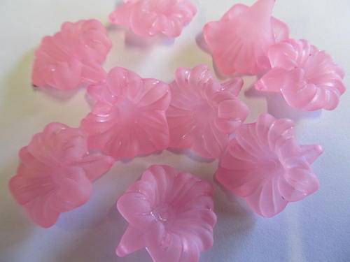 PINK FLOWER  ACRYLIC-5PC