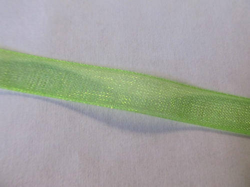 GREEN ORGANZA  RIBBON-1M