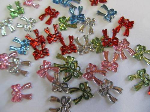 MIXED BOW RHINESTONES - 20PC
