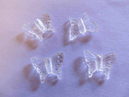 ACRYLIC BUTTERFLY- CLEAR - 5PC-CHEAP COURIER DELIVERY