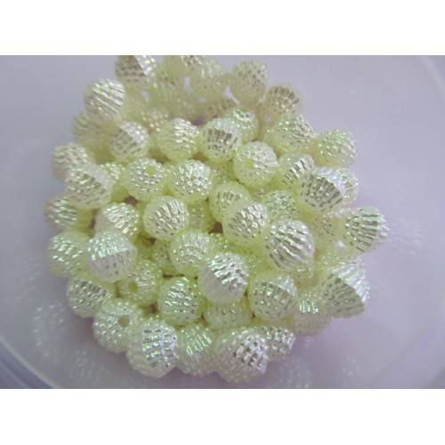 ACRYLIC TEXTURED PEARL - 8MM - 50PC