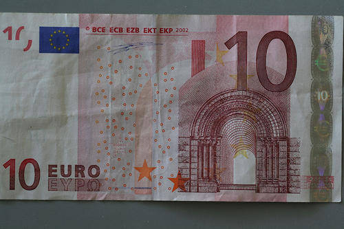 10 Euro note (circulated)